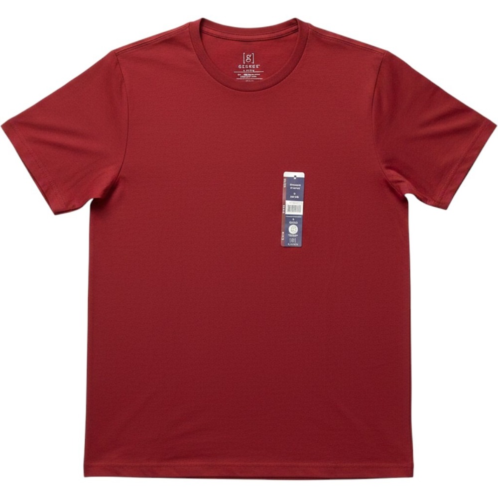 George Mens Moisture Wicking Short Sleeve Crew Neck T-Shirt Red S 34-36